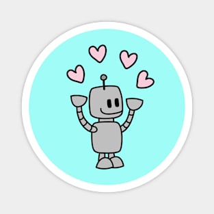 Robot Hearts Magnet